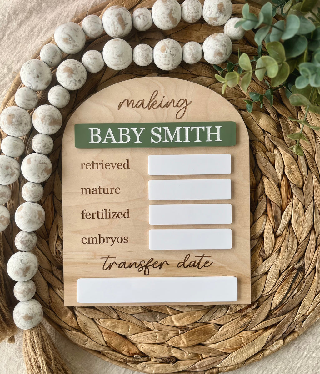 IVF Sign with Transfer Date