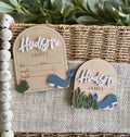 Whale Name and Birth Stats Sign Set