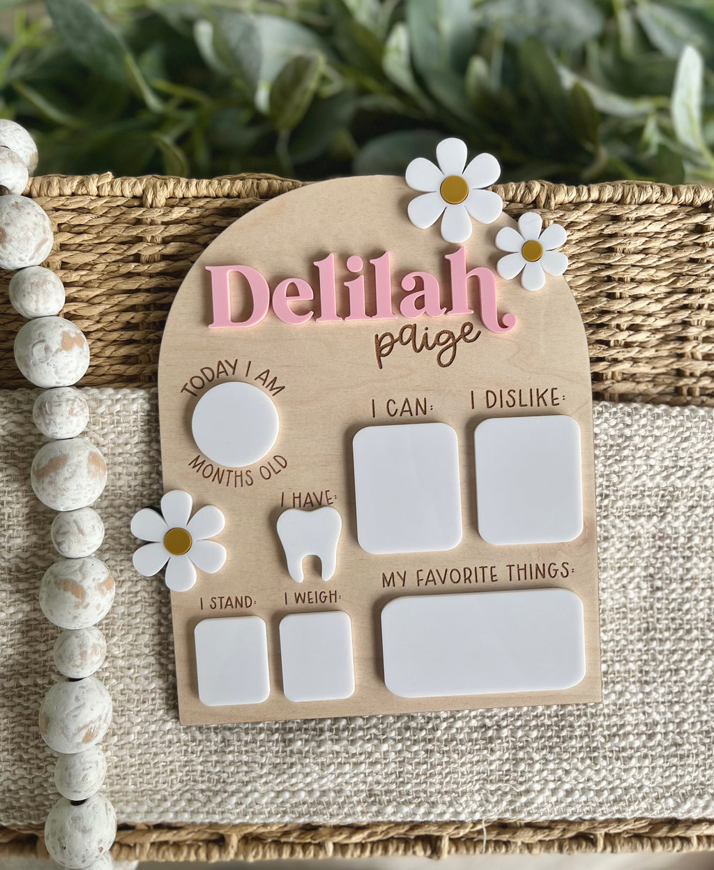 Daisy Milestone Board