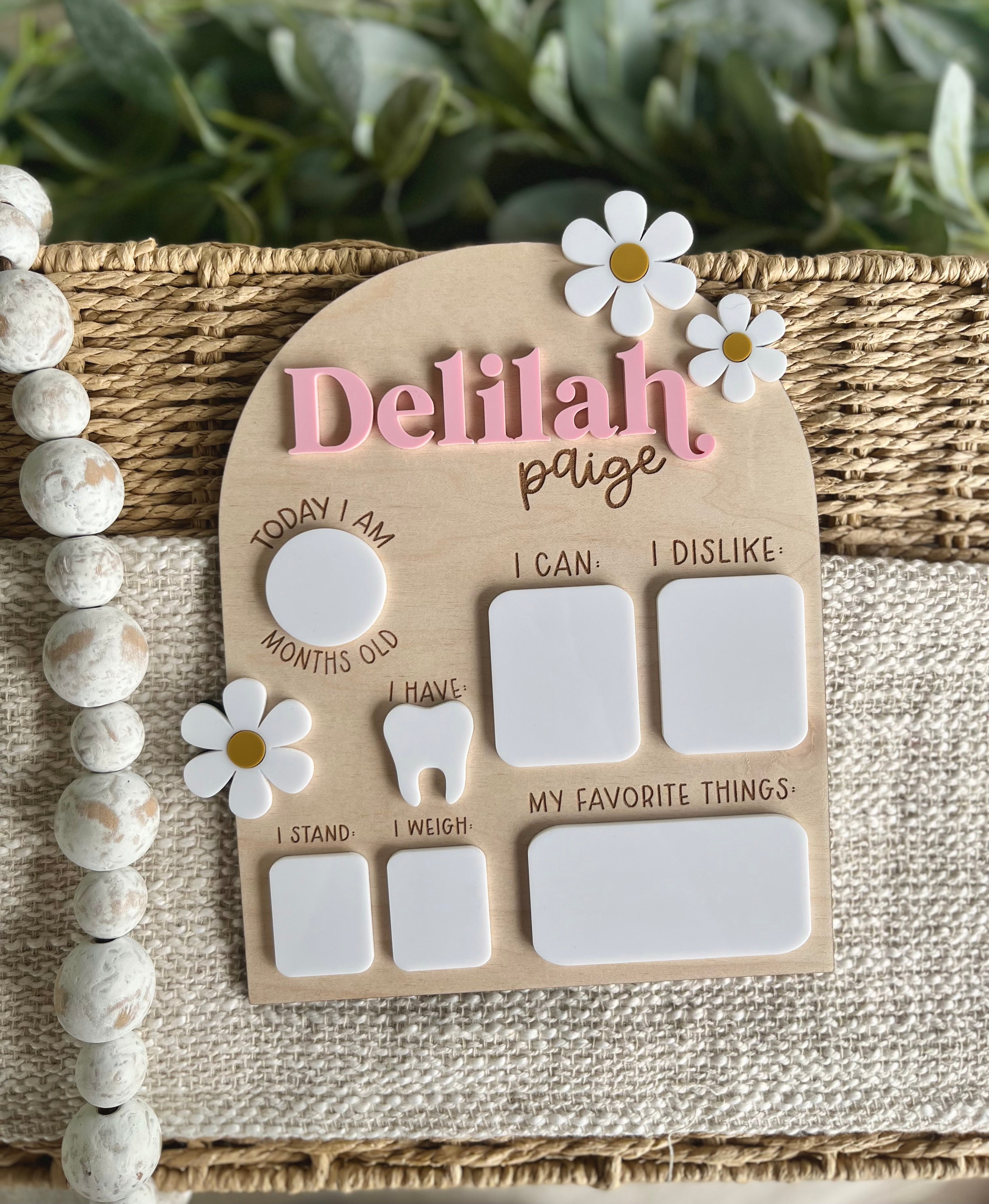Daisy Milestone Board