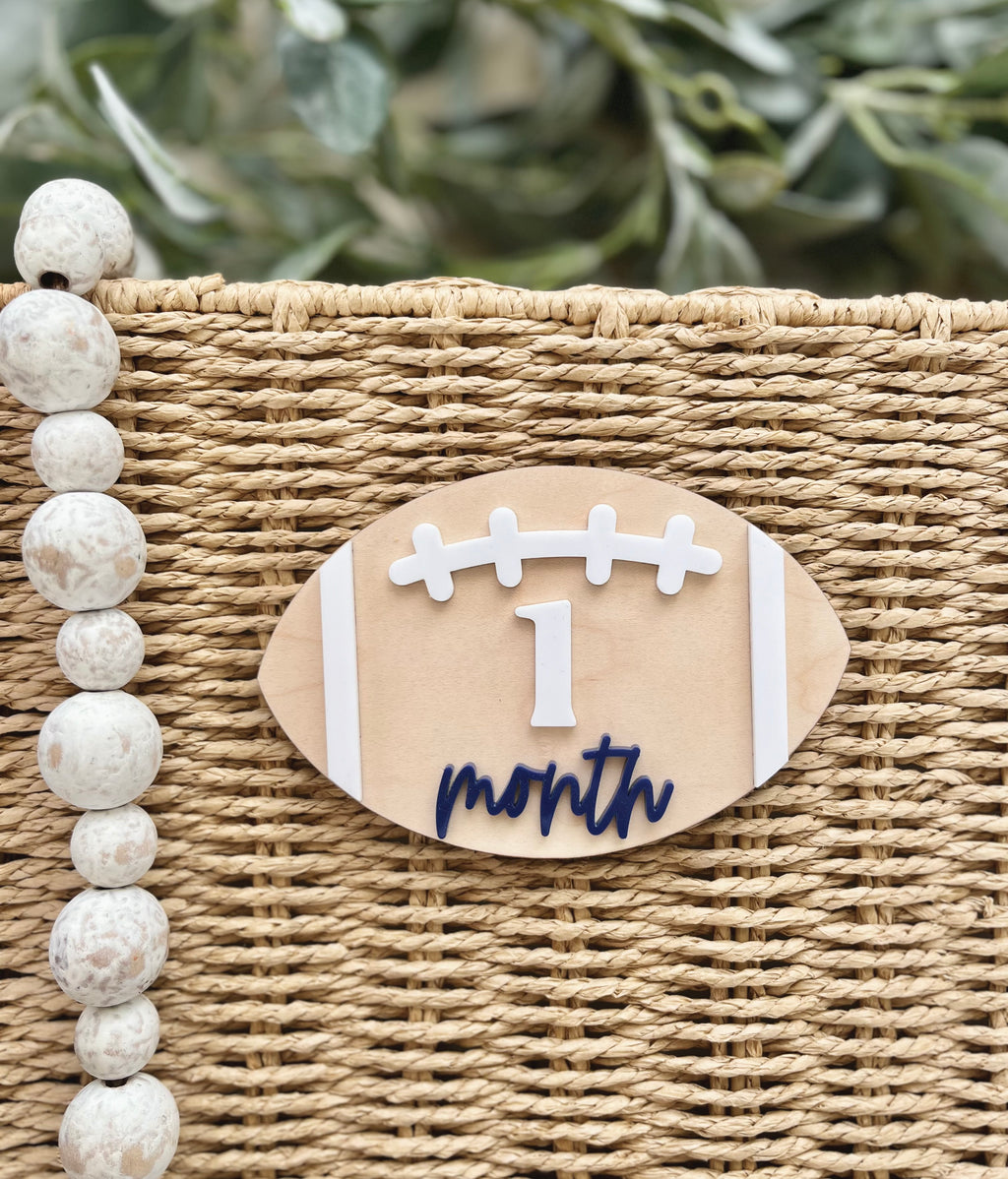 Interchangeable Football Milestone Set