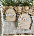 Fishing Name and Birth Stats Sign Set
