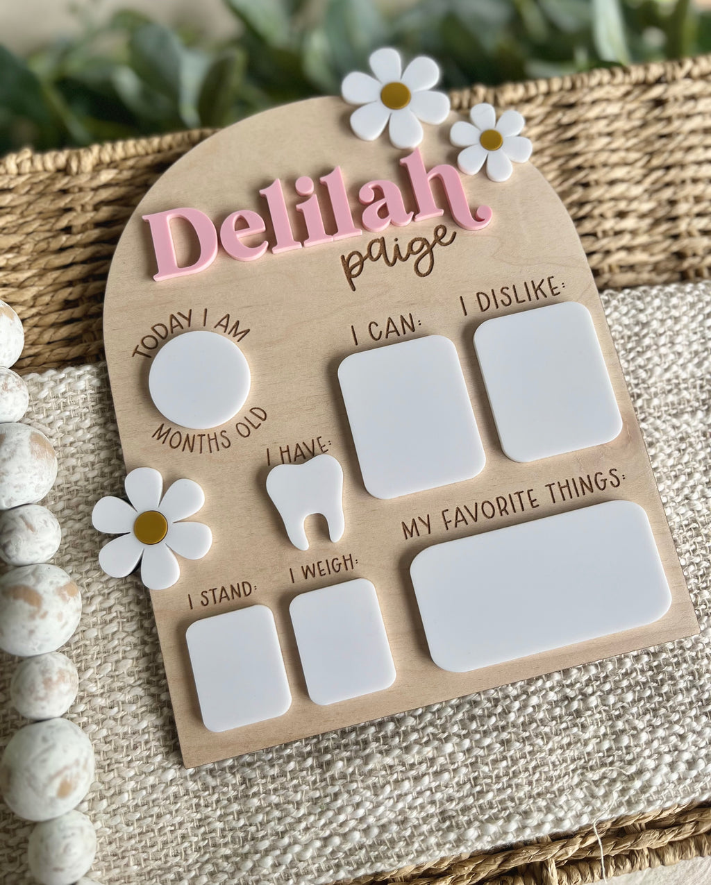 Daisy Milestone Board