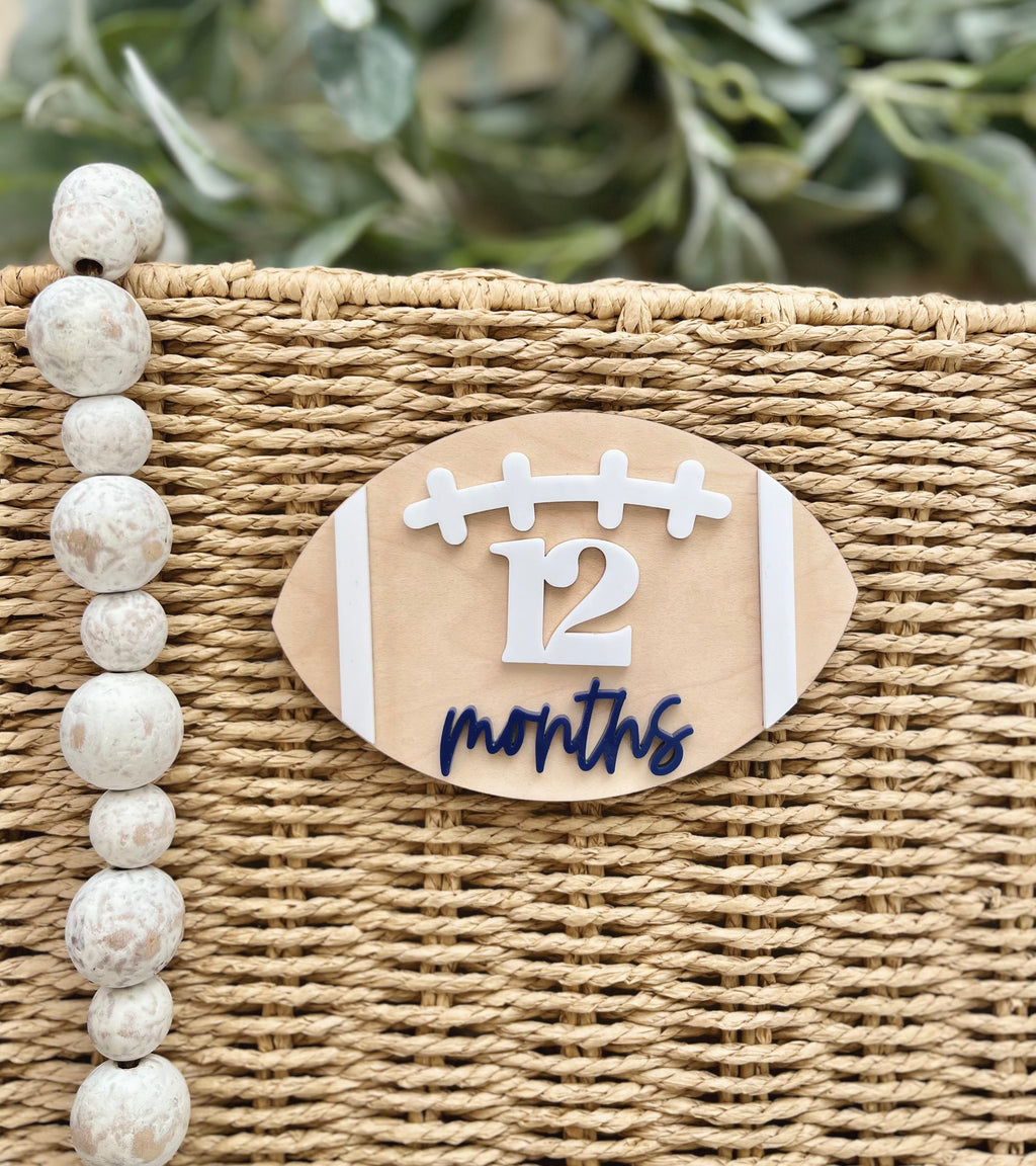 Interchangeable Football Milestone Set