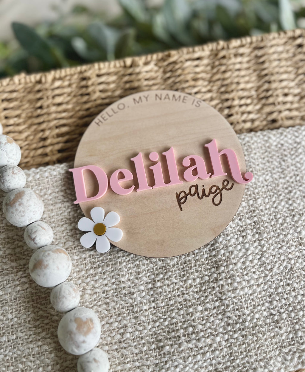 Daisy Hello, My Name Is Sign
